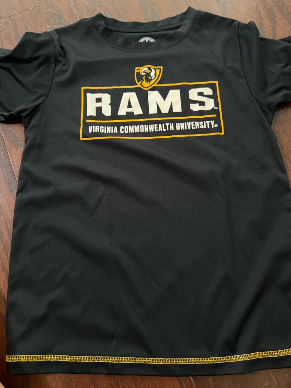 Rivalry Threads Black and Gold VCU RAMS Short-Sleeve Tee